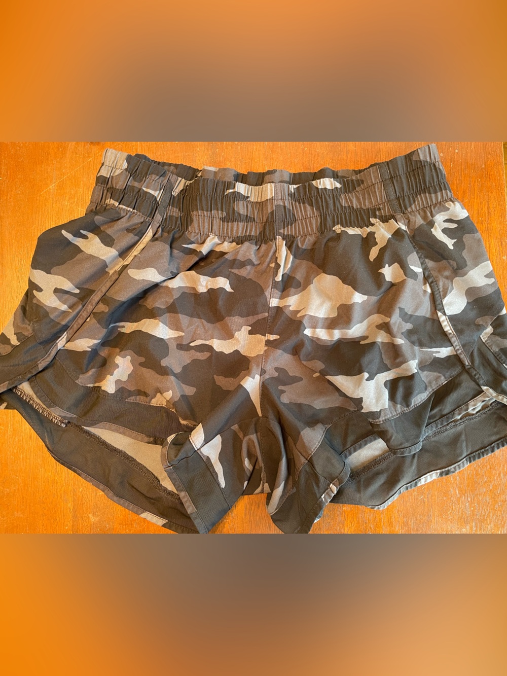 Athleta Mesh Racer Run Mid-Rise Athletic Shorts